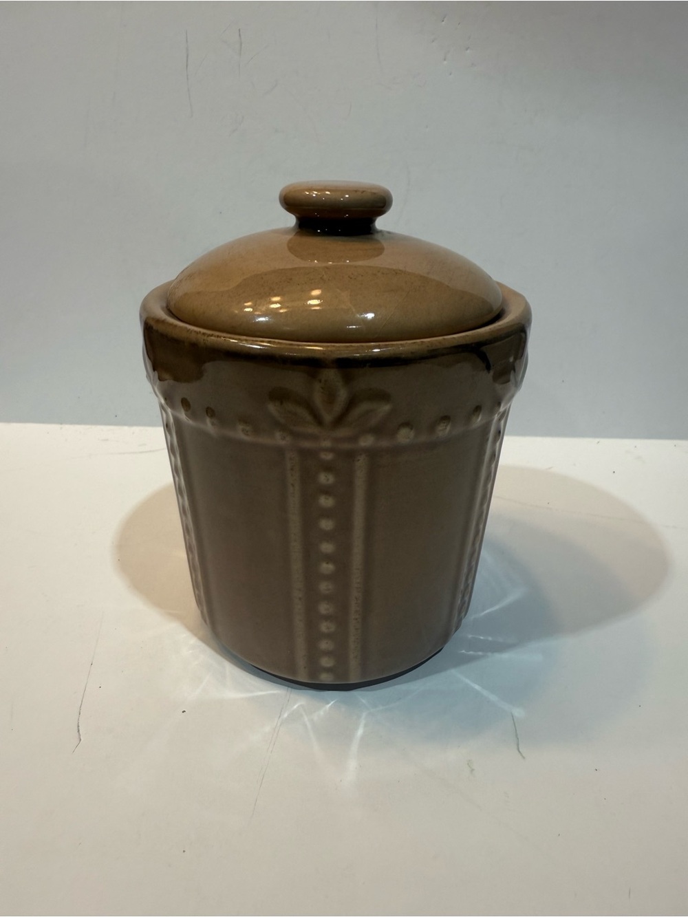 Sorrento Debby Segura Designs For Signature Housewares Incorporated Brown jar